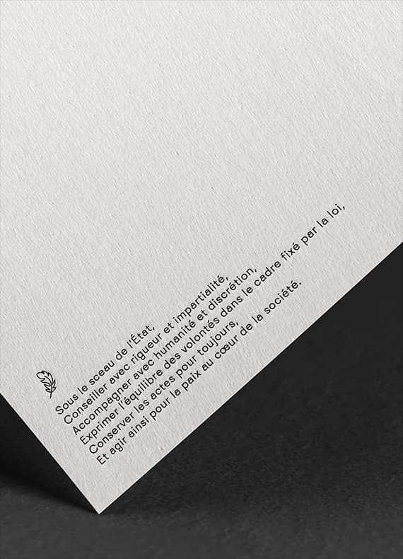 Identité de marque du cabinet Plume notaires, planche 1