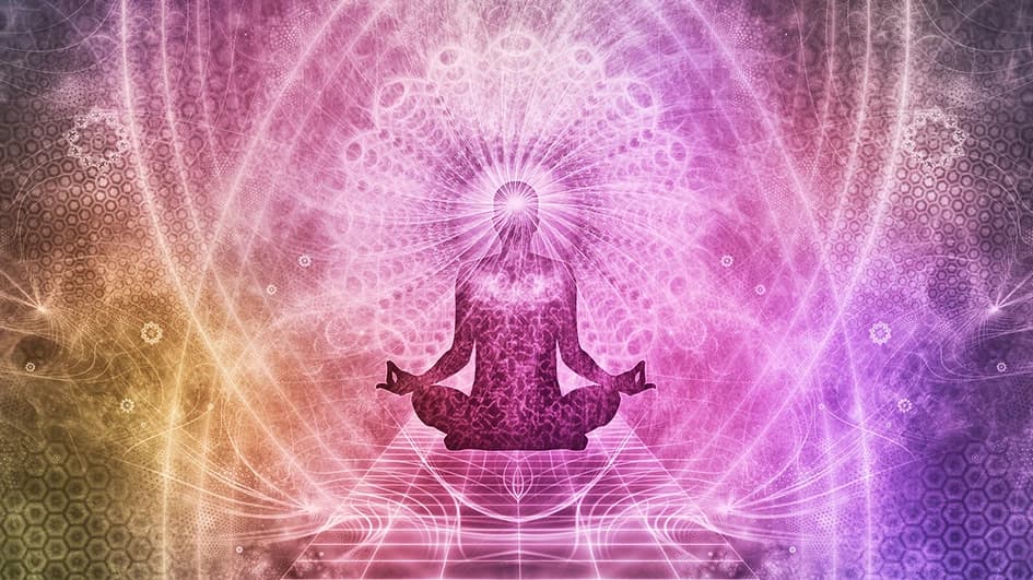 Image de spiritisme avec une forte dominante violette