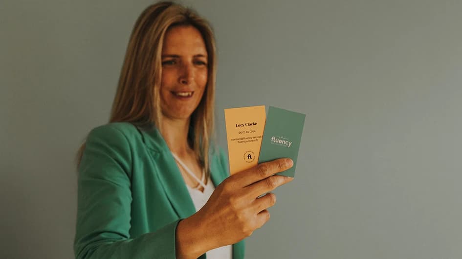 Le shooting corporate de Lucy de Fluency, réalisé par Adeline pour la stratégie de marque imaginée par Citron Sorbet.